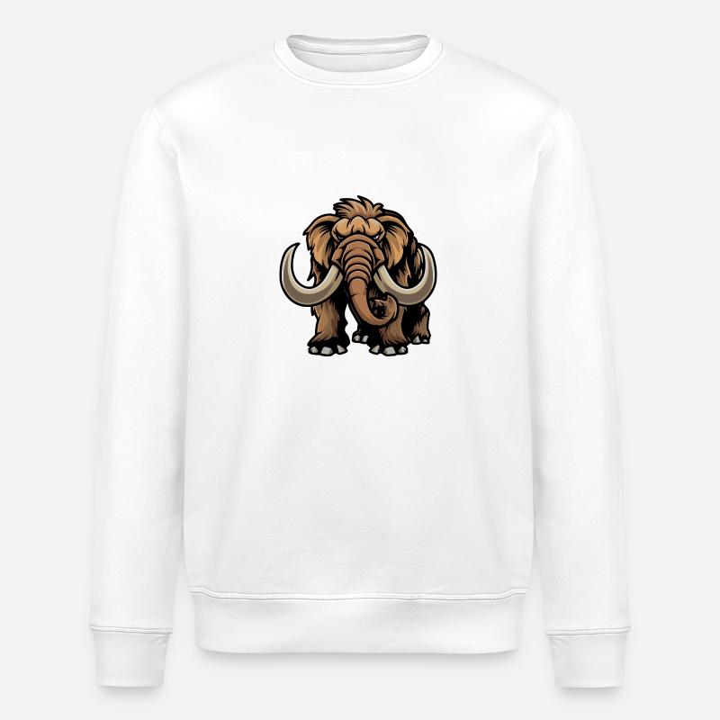 Mammut Comic - Stanley/Stella ROLLER Unisex Organic Sweatshirt - white