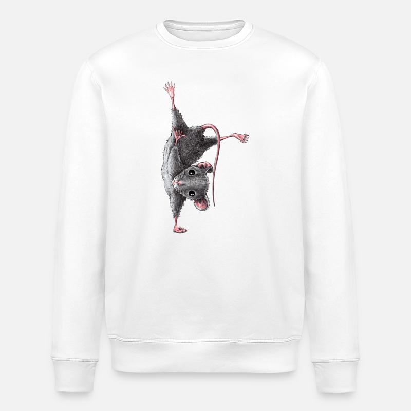 Maus - Stanley/Stella Unisex Bio-Sweatshirt ROLLER - Weiß