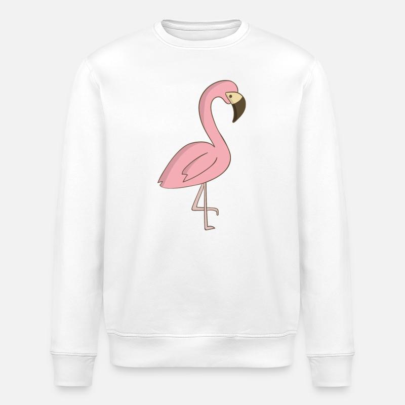 Flamingo - Stanley/Stella Unisex Bio-Sweatshirt ROLLER - Weiß
