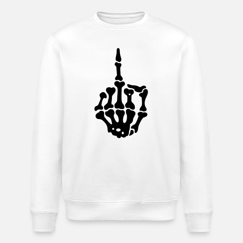 middlefinger - Sweat bio ROLLER Stanley/Stella Unisexe - blanc