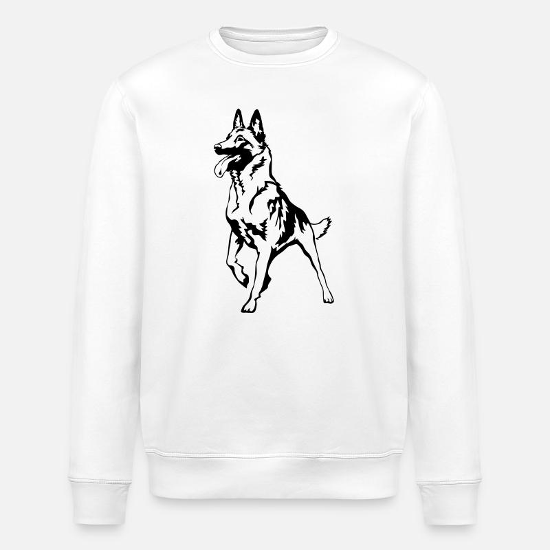 Malinois - Stanley/Stella Unisex Bio-Sweatshirt ROLLER - Weiß