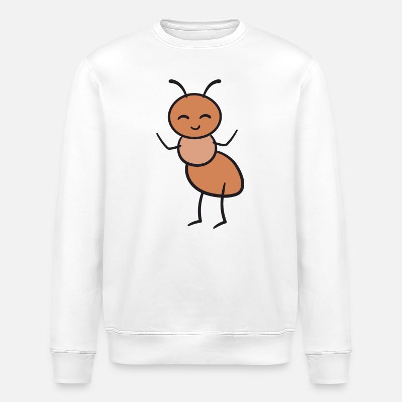 Fourmis - Sweat bio ROLLER Stanley/Stella Unisexe - blanc