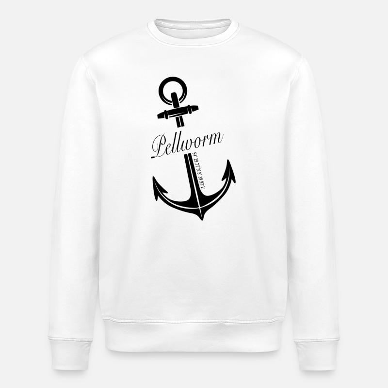 Pellworm - Stanley/Stella Unisex Bio-Sweatshirt ROLLER - Weiß
