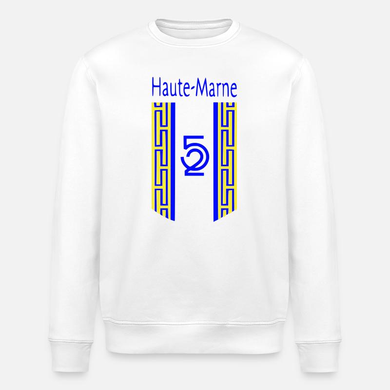 Haute-Marne - Stanley/Stella ROLLER Unisex Organic Sweatshirt - white