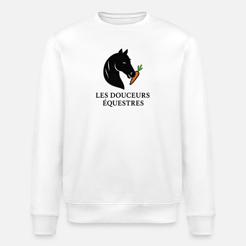 DOUCEURS EQUESTRES - Sweat bio ROLLER Stanley/Stella Unisexe - blanc