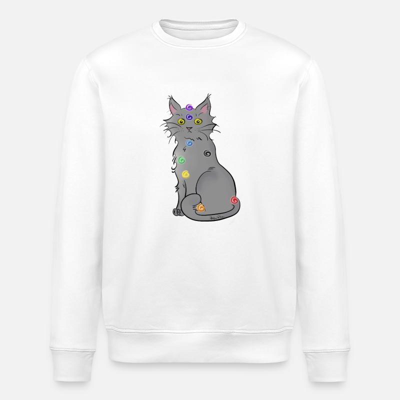 Chat-kra - Stanley/Stella Unisex Bio-Sweatshirt ROLLER - Weiß