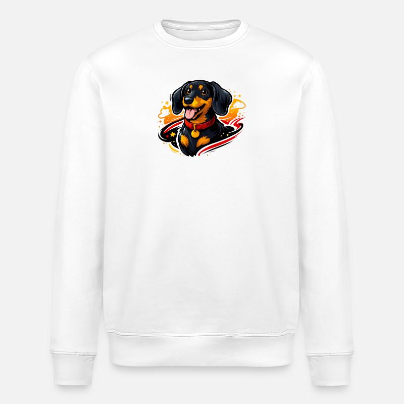 Team Dackel - Stanley/Stella Unisex Bio-Sweatshirt ROLLER - Weiß