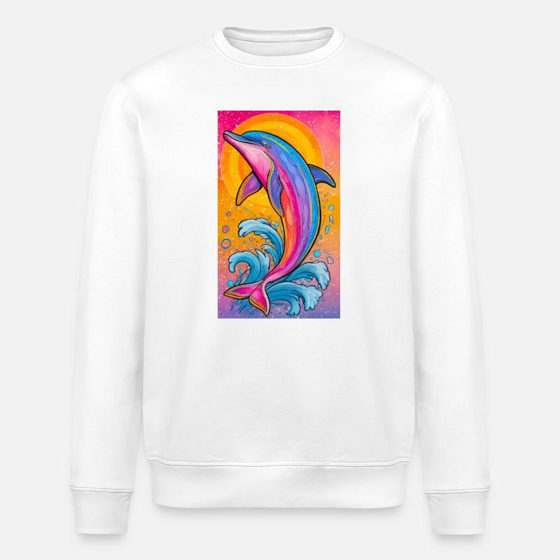 Delfin - Stanley/Stella Unisex Bio-Sweatshirt ROLLER - Weiß