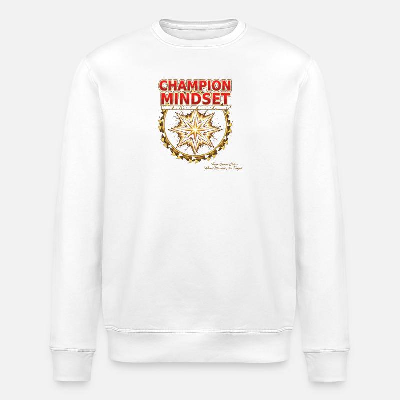 Champion Mindset Starburst - Stanley/Stella ROLLER Unisex Organic Sweatshirt - white