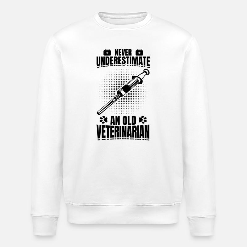 Tierarzt Opa - Stanley/Stella Unisex Bio-Sweatshirt ROLLER - Weiß