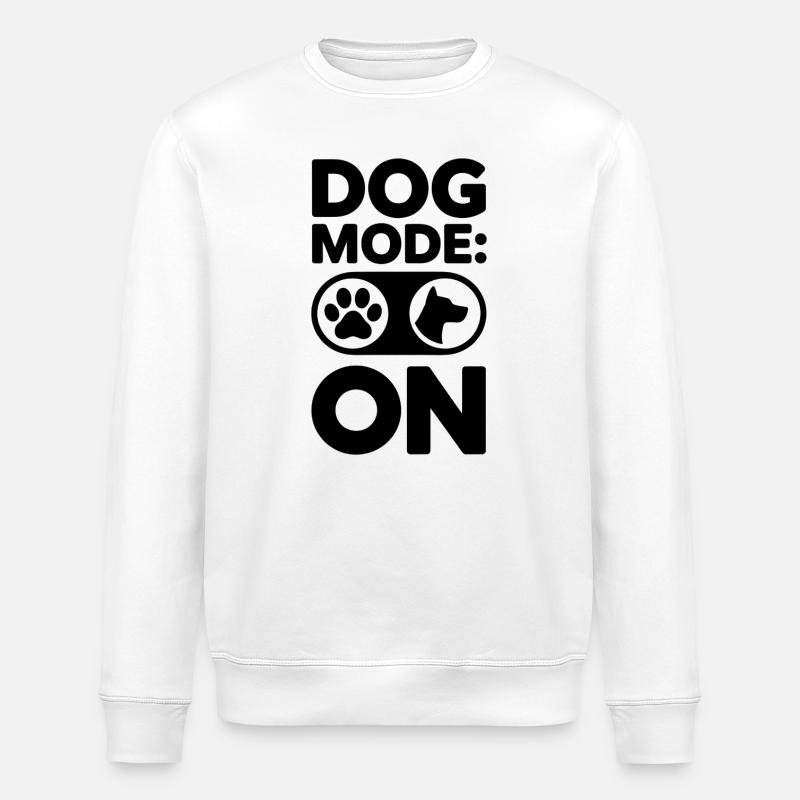 Mode Chien Logo Actif - Sweat bio ROLLER Stanley/Stella Unisexe - blanc