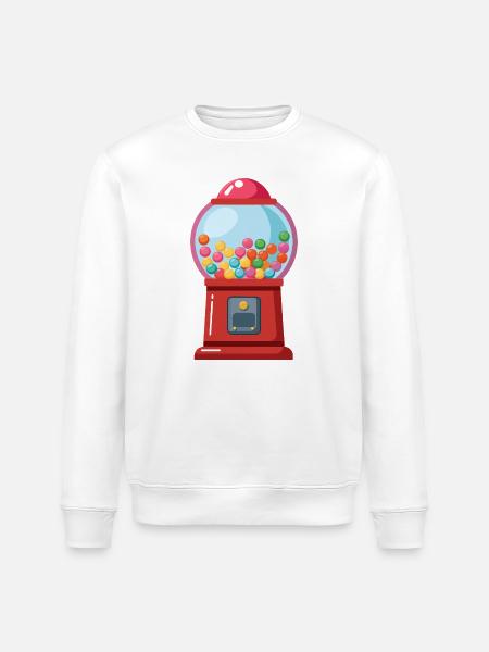 Gumball Machine - Stanley/Stella ROLLER Unisex Organic Sweatshirt - white