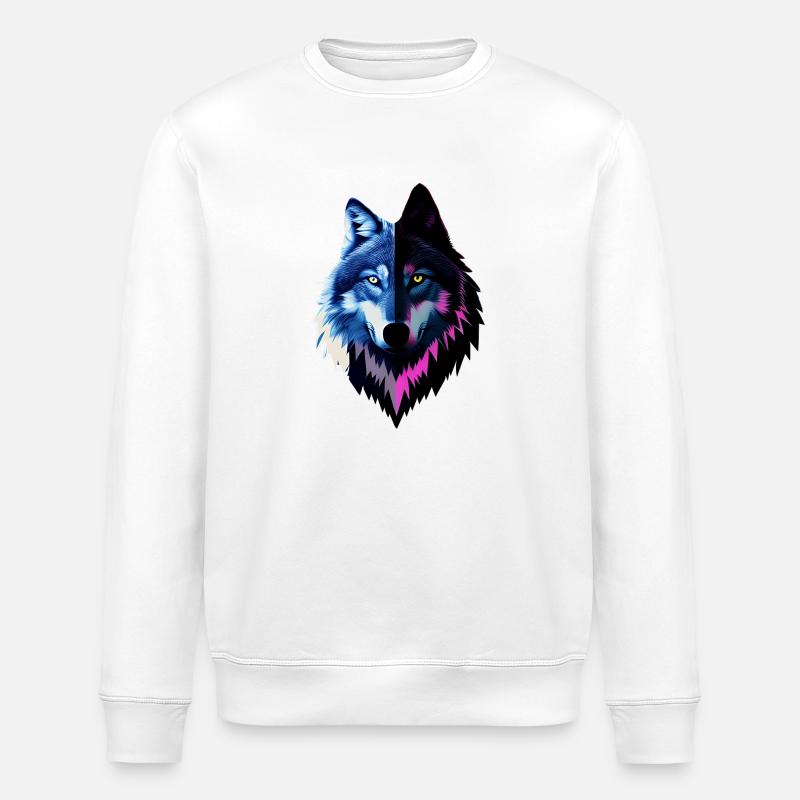 Loup - Sweat bio ROLLER Stanley/Stella Unisexe - blanc