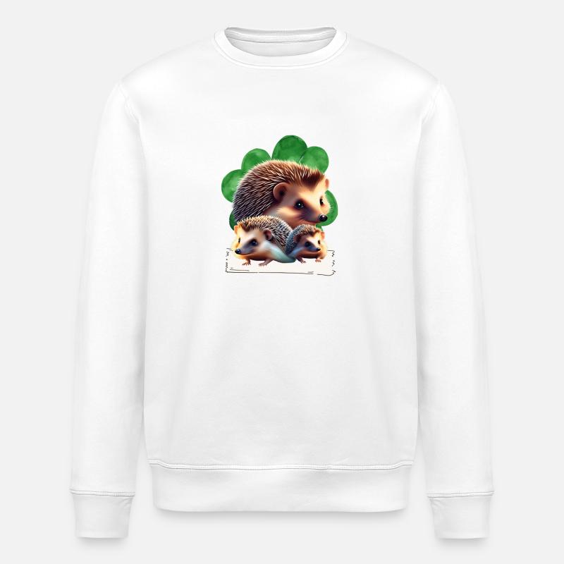 Hedgehog - Hedgehog Group - Stanley/Stella ROLLER Unisex Organic Sweatshirt - white