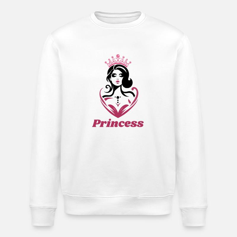Prinzessin - Stanley/Stella Unisex Bio-Sweatshirt ROLLER - Weiß