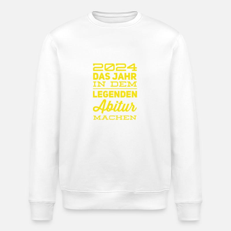 Abi sprüche - Stanley/Stella Unisex Bio-Sweatshirt ROLLER - Weiß