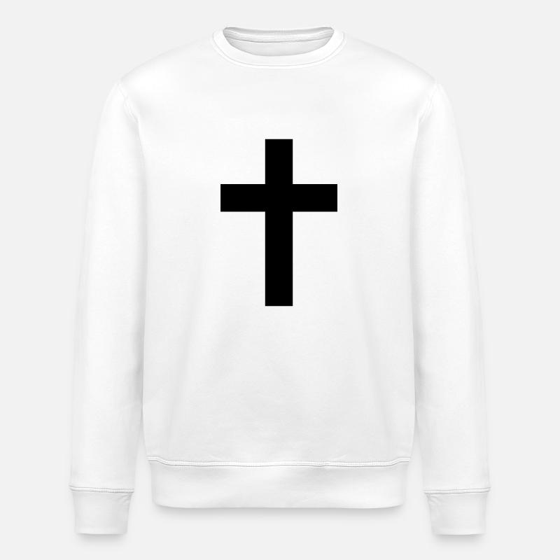 Kreuz - Stanley/Stella Unisex Bio-Sweatshirt ROLLER - Weiß