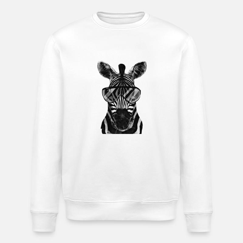 Zebra - Stanley/Stella Unisex Bio-Sweatshirt ROLLER - Weiß