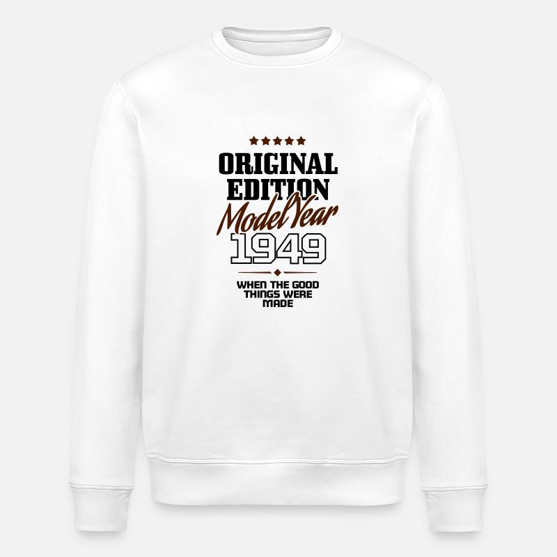 Original Edition 1949 - Stanley/Stella Unisex Bio-Sweatshirt ROLLER - Weiß