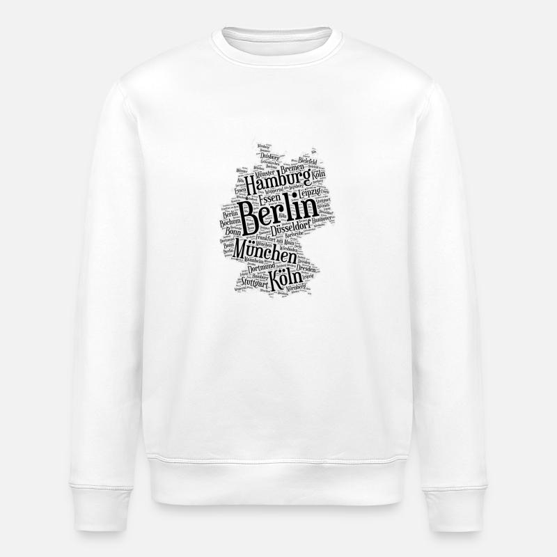 Deutschland Städte - Stanley/Stella Unisex Bio-Sweatshirt ROLLER - Weiß