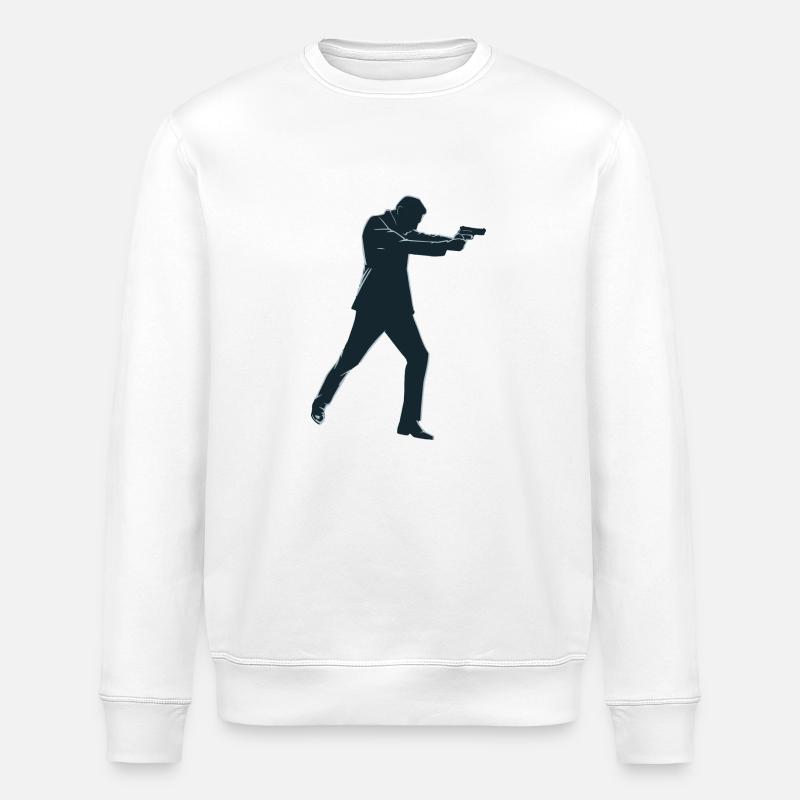 Geheimagent - Stanley/Stella Unisex Bio-Sweatshirt ROLLER - Weiß