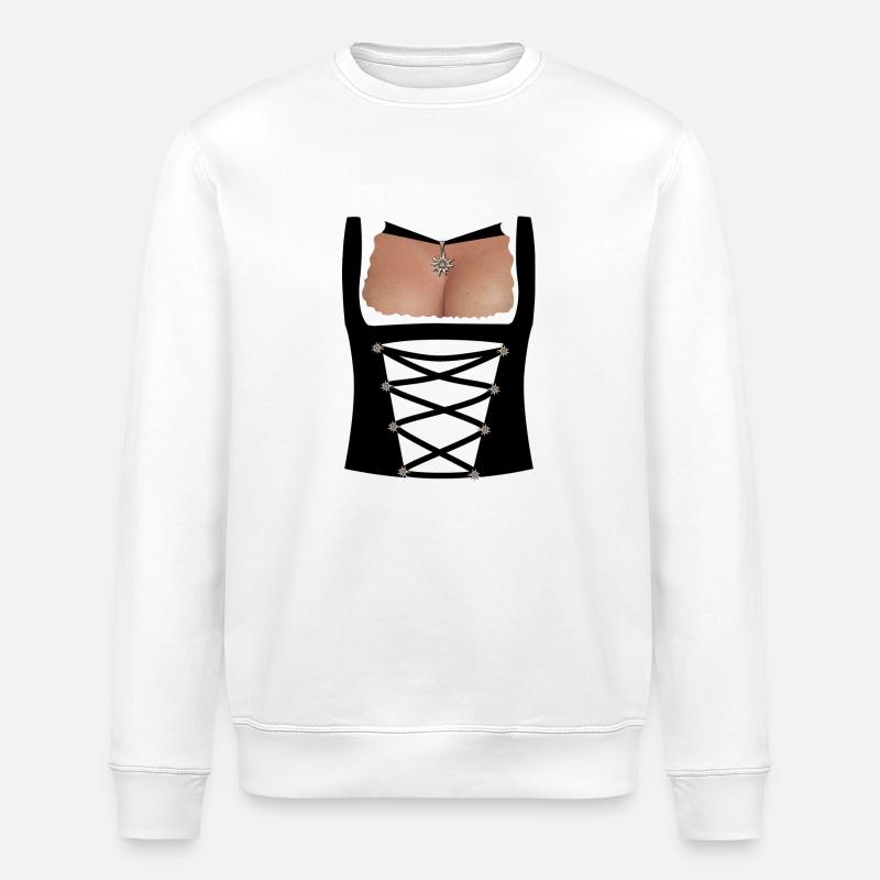 dirndl - Stanley/Stella Unisex Bio-Sweatshirt ROLLER - Weiß
