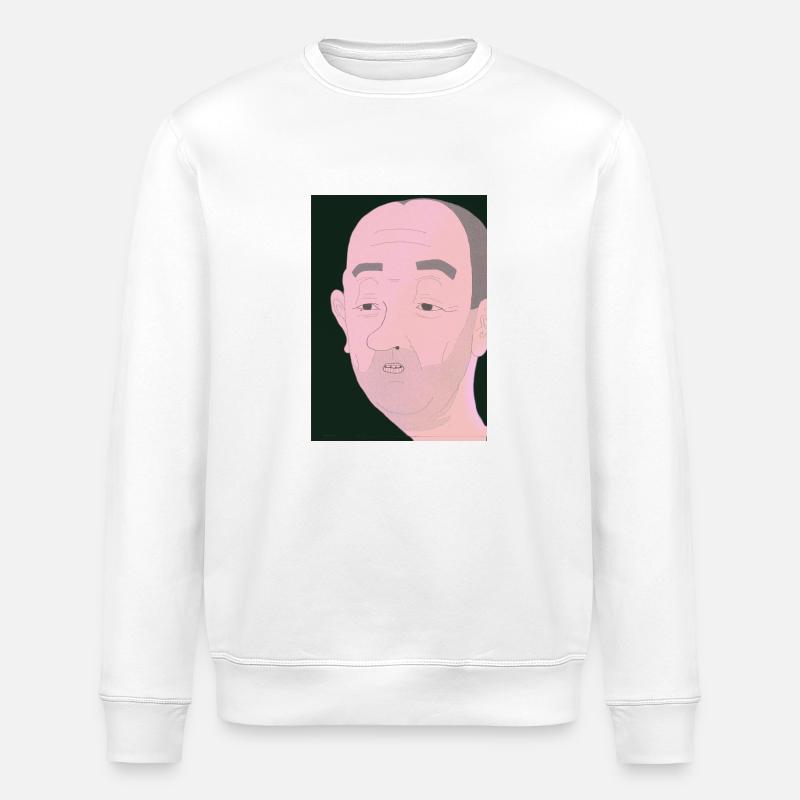 Fld.) Gesicht Traube - Stanley/Stella Unisex Bio-Sweatshirt ROLLER - Weiß