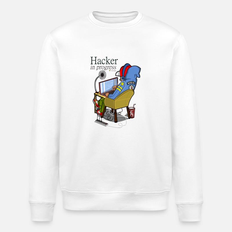 Hacker - Stanley/Stella Unisex Bio-Sweatshirt ROLLER - Weiß