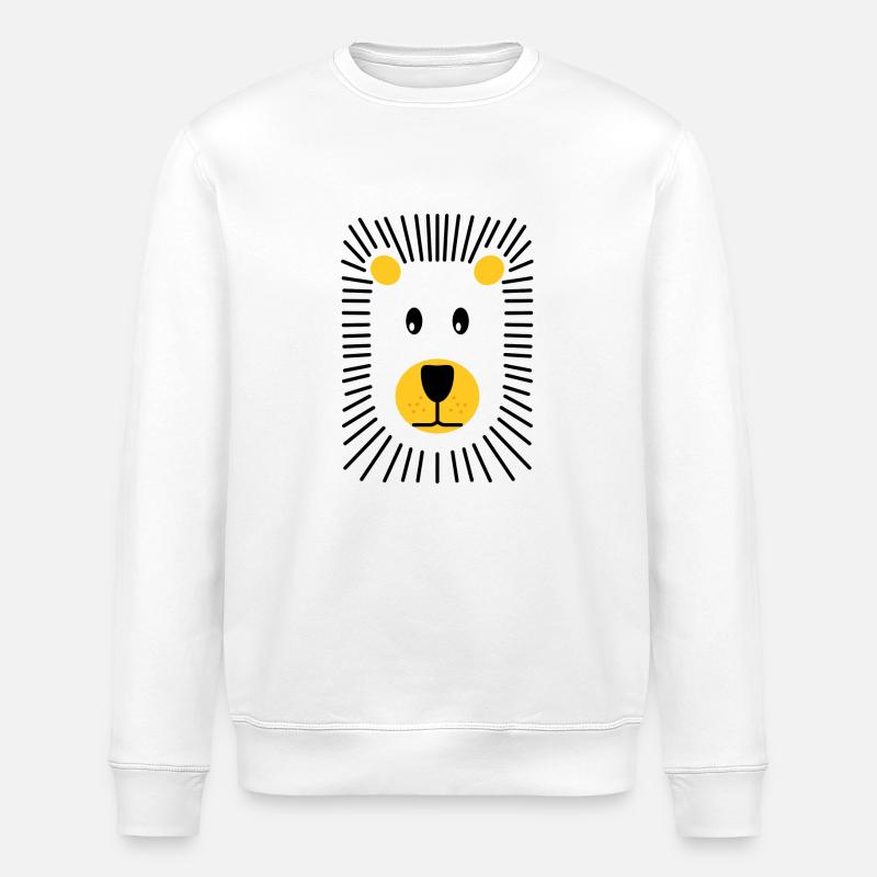 Löwe - Stanley/Stella Unisex Bio-Sweatshirt ROLLER - Weiß