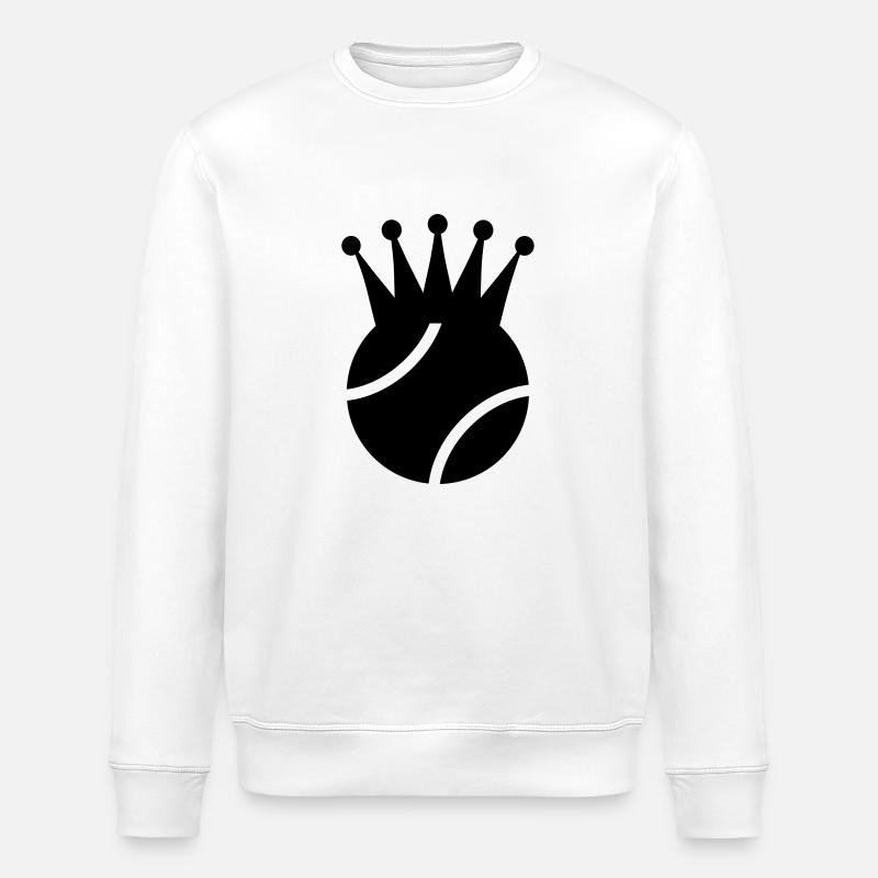Tennis König - Stanley/Stella Unisex Bio-Sweatshirt ROLLER - Weiß