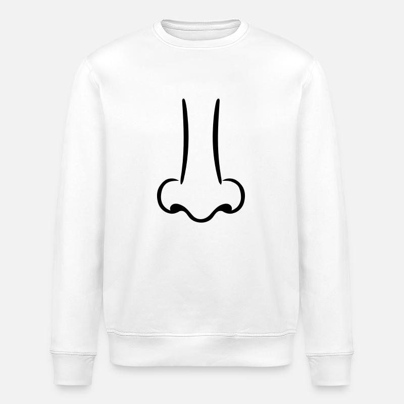 Nose - Stanley/Stella ROLLER Unisex Organic Sweatshirt - white