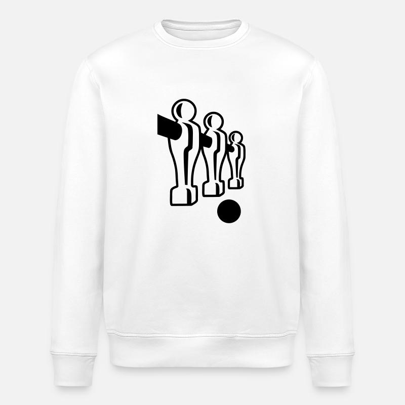 Tischkicker - Stanley/Stella Unisex Bio-Sweatshirt ROLLER - Weiß