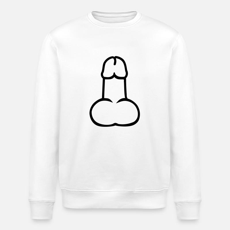 Penis - Stanley/Stella Unisex Bio-Sweatshirt ROLLER - Weiß