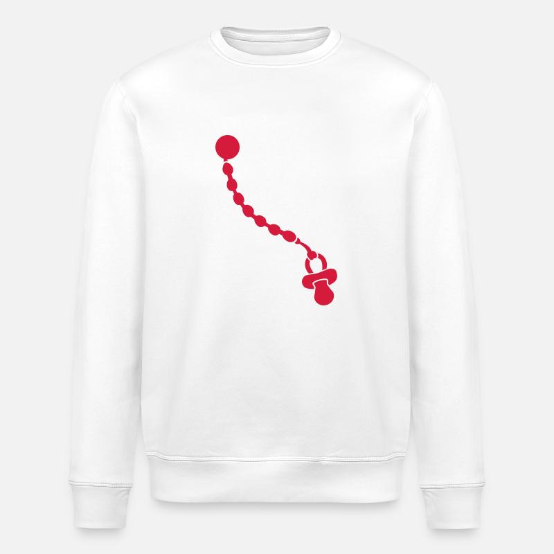 Schnuller - Stanley/Stella Unisex Bio-Sweatshirt ROLLER - Weiß