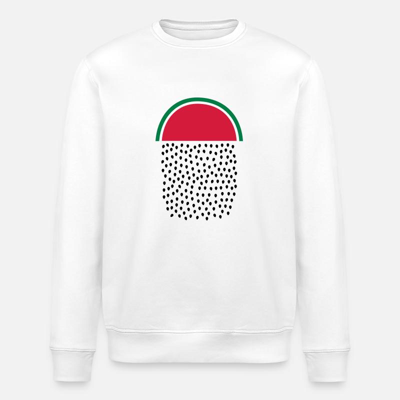 Watermelon Rain - Stanley/Stella Unisex Bio-Sweatshirt ROLLER - Weiß