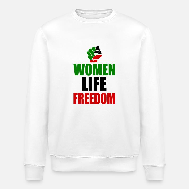 Women life freedom iran - Sweat bio ROLLER Stanley/Stella Unisexe - blanc