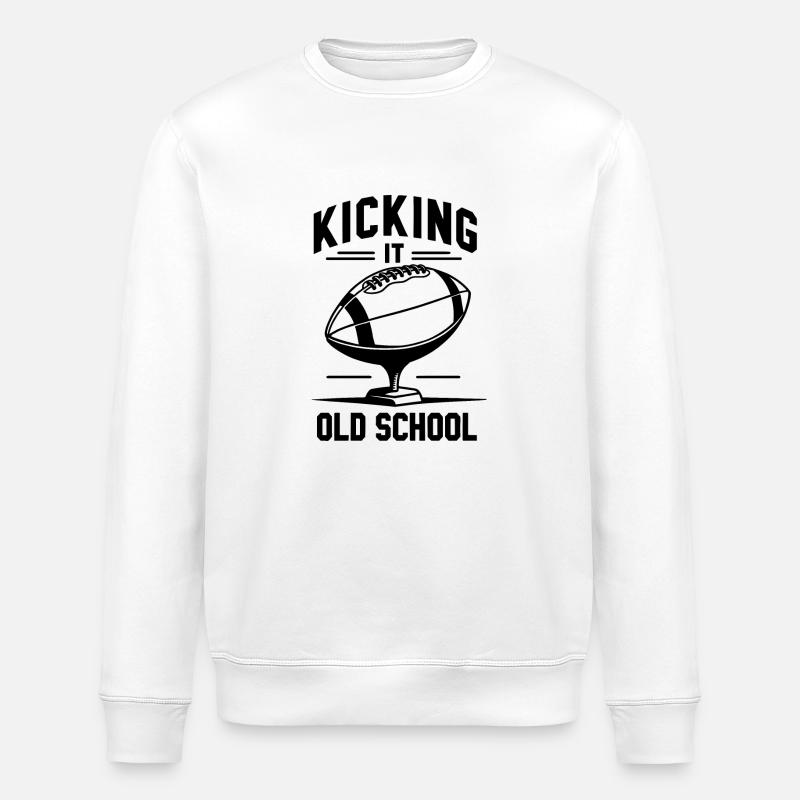 Kick it Old School - Stanley/Stella Unisex Bio-Sweatshirt ROLLER - Weiß