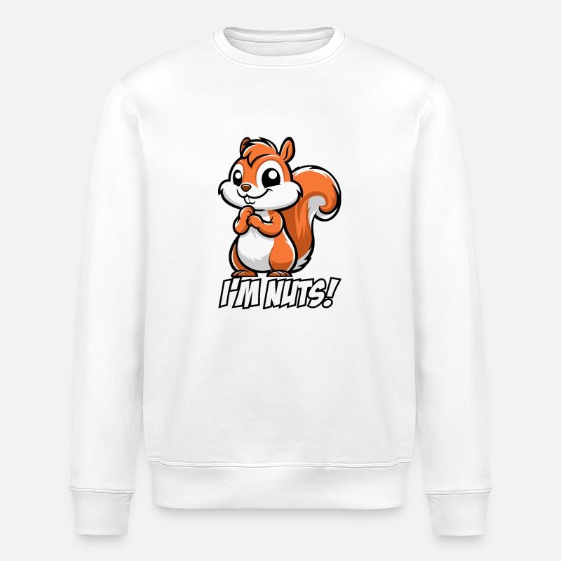 Ich bin verrückt! - Stanley/Stella Unisex Bio-Sweatshirt ROLLER - Weiß