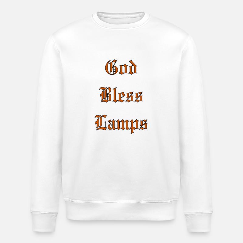 GodBlessLamps - Stanley/Stella Unisex Bio-Sweatshirt ROLLER - Weiß