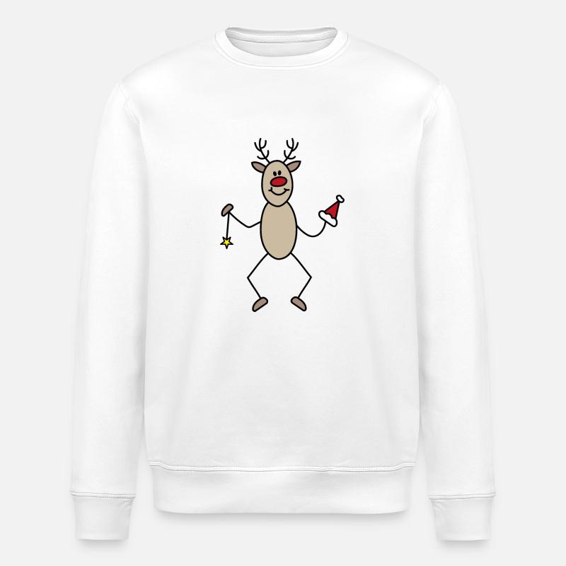 Noël - Sweat bio ROLLER Stanley/Stella Unisexe - blanc