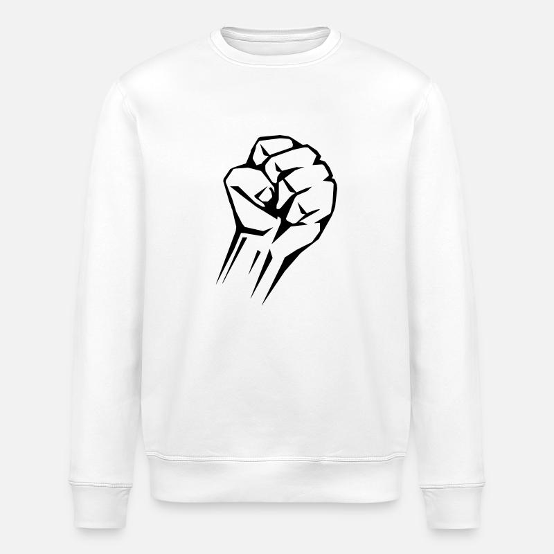 poing - Sweat bio ROLLER Stanley/Stella Unisexe - blanc