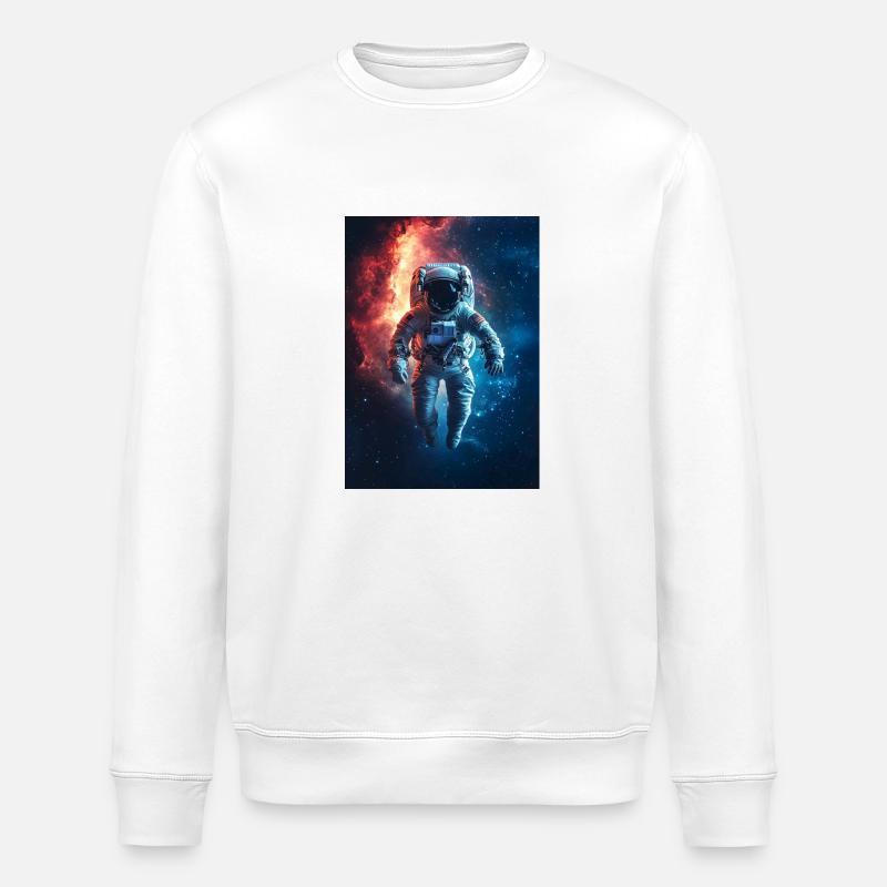 Astronaute 3 - Sweat bio ROLLER Stanley/Stella Unisexe - blanc