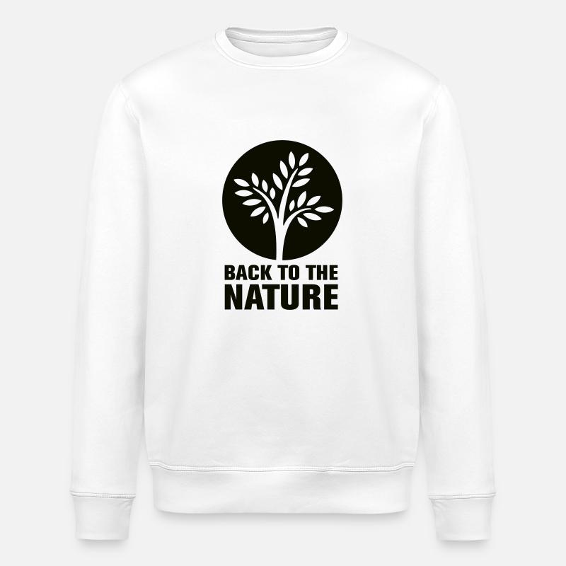 Back2Nature - Stanley/Stella ROLLER Unisex Organic Sweatshirt - white