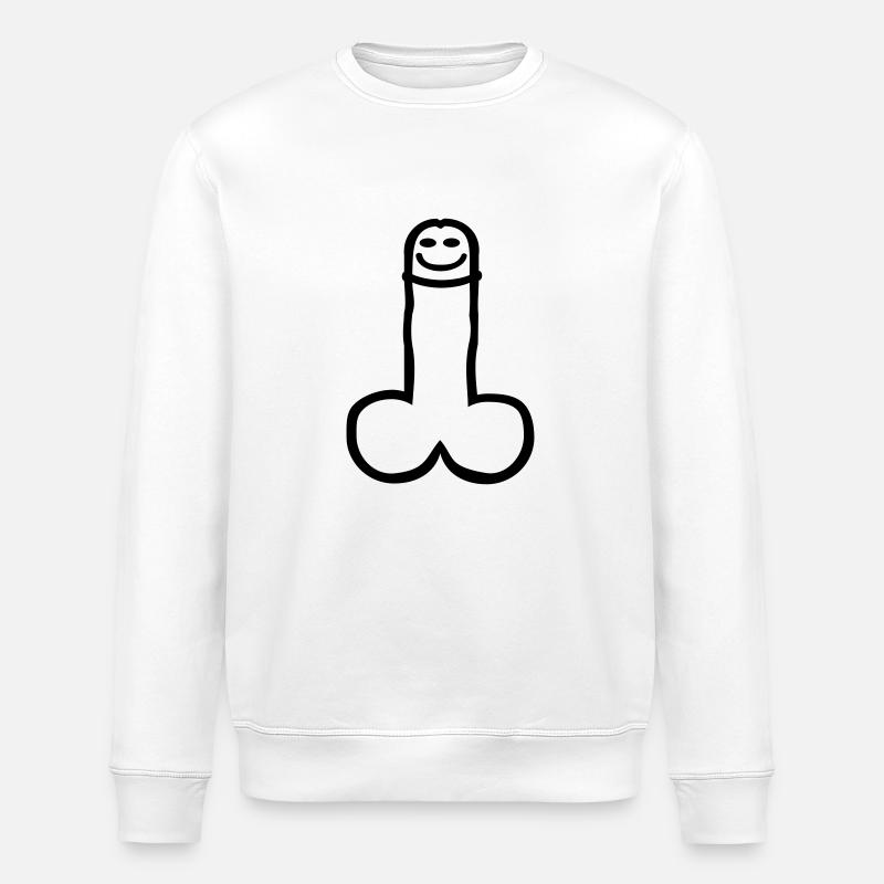 Pénis - Sweat bio ROLLER Stanley/Stella Unisexe - blanc