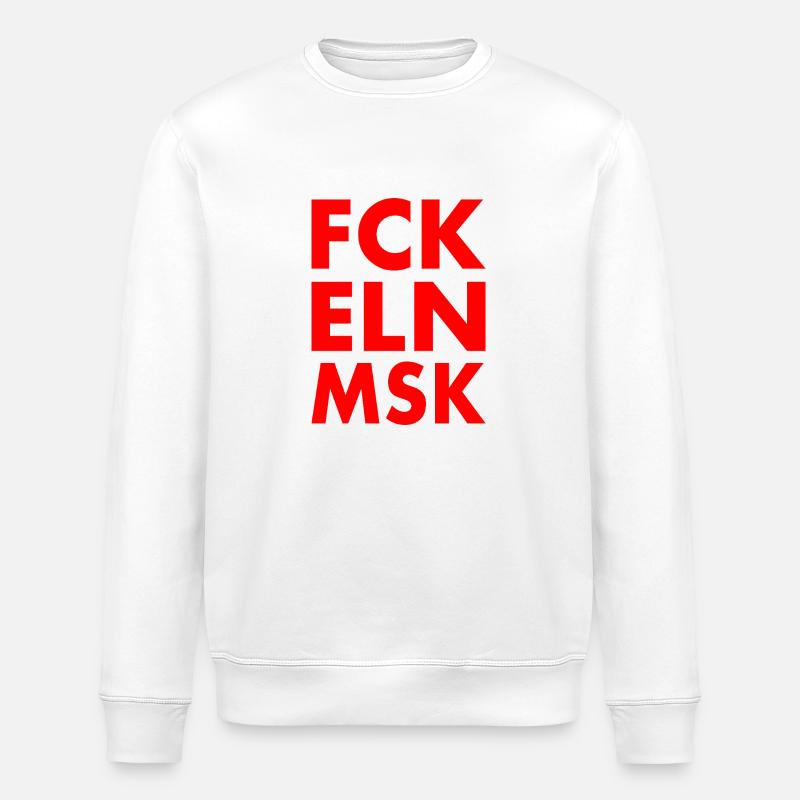 Fck eln msk - Sweat bio ROLLER Stanley/Stella Unisexe - blanc