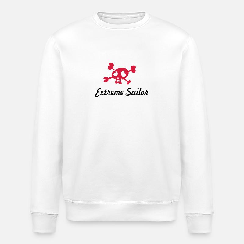 navigation à voile - Sweat bio ROLLER Stanley/Stella Unisexe - blanc