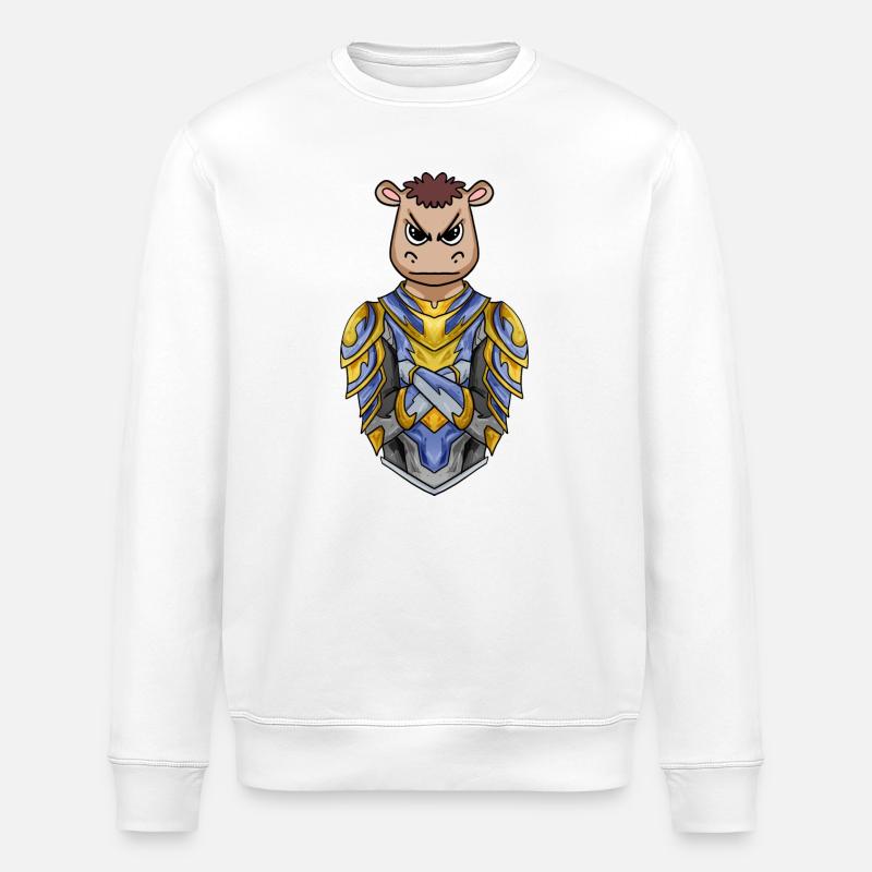 Knight Horse cool - Sweat bio ROLLER Stanley/Stella Unisexe - blanc