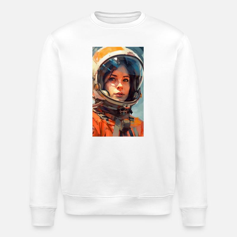 Fille de l’espace - Sweat bio ROLLER Stanley/Stella Unisexe - blanc