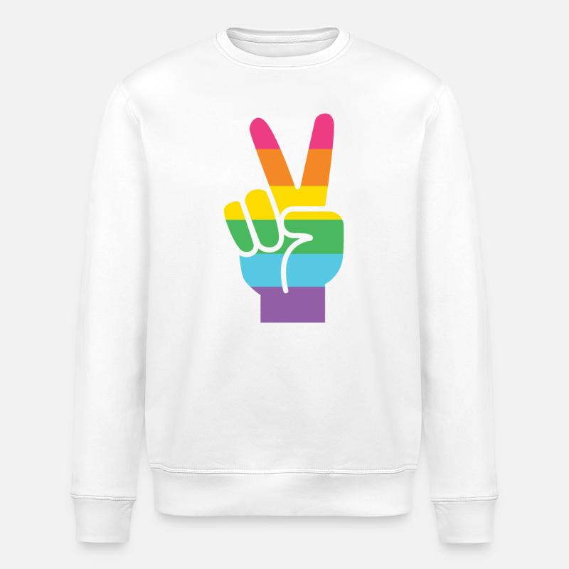 LGBT Pride Month - LGBT Pride - Stanley/Stella ROLLER Unisex Organic Sweatshirt - white
