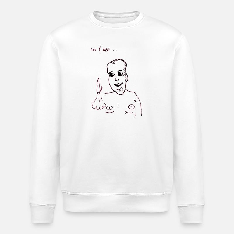 Rocket science in the office - Stanley/Stella ROLLER Unisex Organic Sweatshirt - white